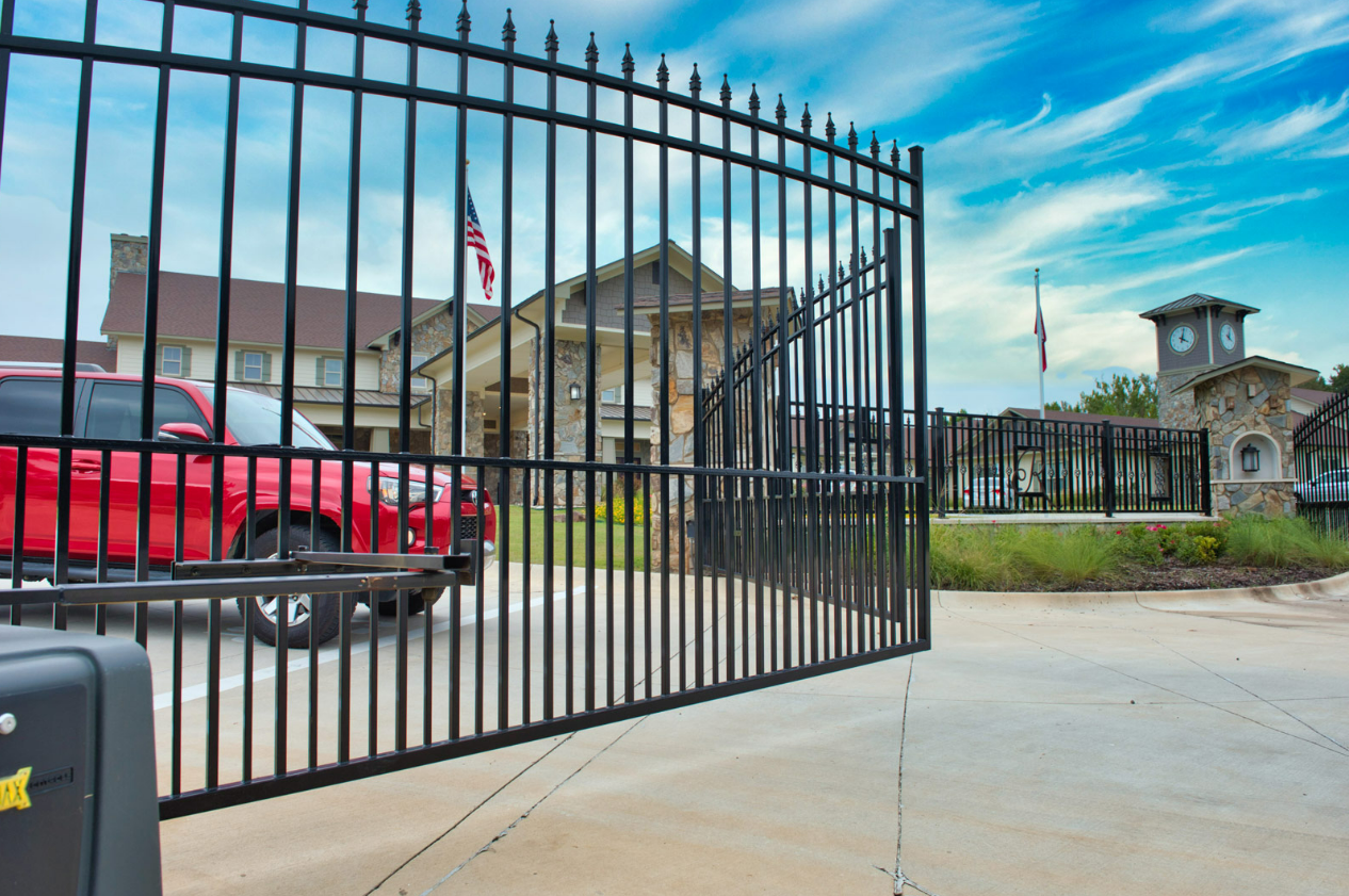 commercial gate.